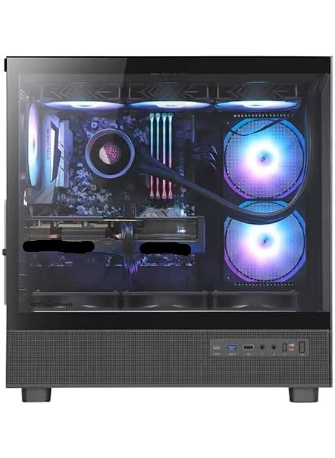 حاسوب ألعاب بميزانية منخفضة مع تبريد سائل: كور i5 10400F | 16 جيجابايت رام | RX7600 8 جيجابايت جرافيكس | 512 جيجابايت SSD | ويندوز 11 | جاهز للإنترنت WIFI 6 مع بلوتوث - Image 2